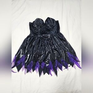 Maleficient/Ursula Black Strapless Dress